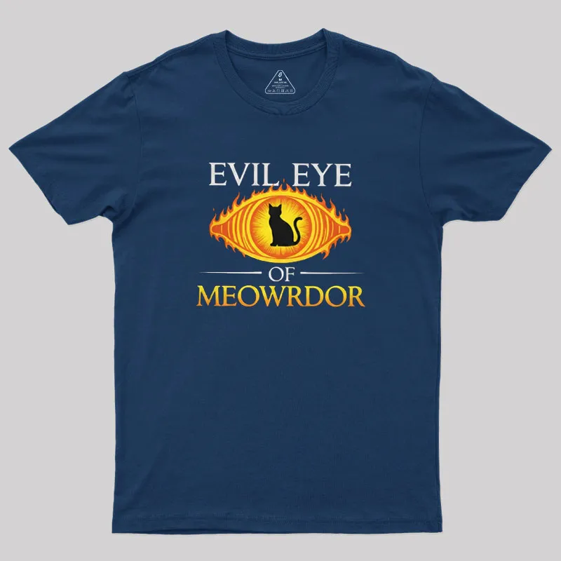 Evil Eye Of Meowrdor Geek T-Shirt - Image 2