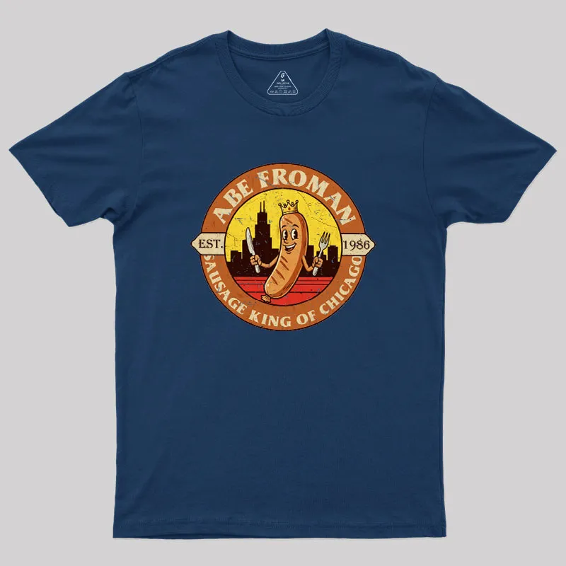 Alternative view of Sausage King of Chicago Geek T-Shirt