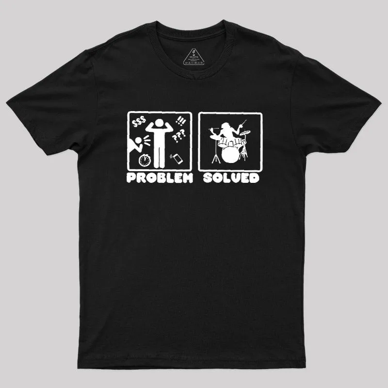 Stress Relief Through Music Geek T-Shirt - Image 2