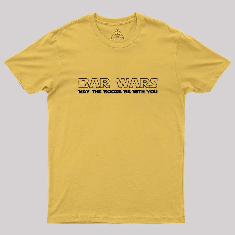 Bar Wars May The Booze Be With You Geek T-Shirt - Image 8