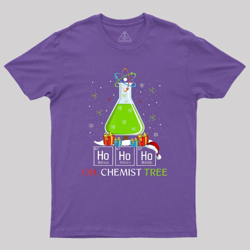 Science Christmas Oh Chemist Tree Chemistree Geek T-Shirt - Image 4