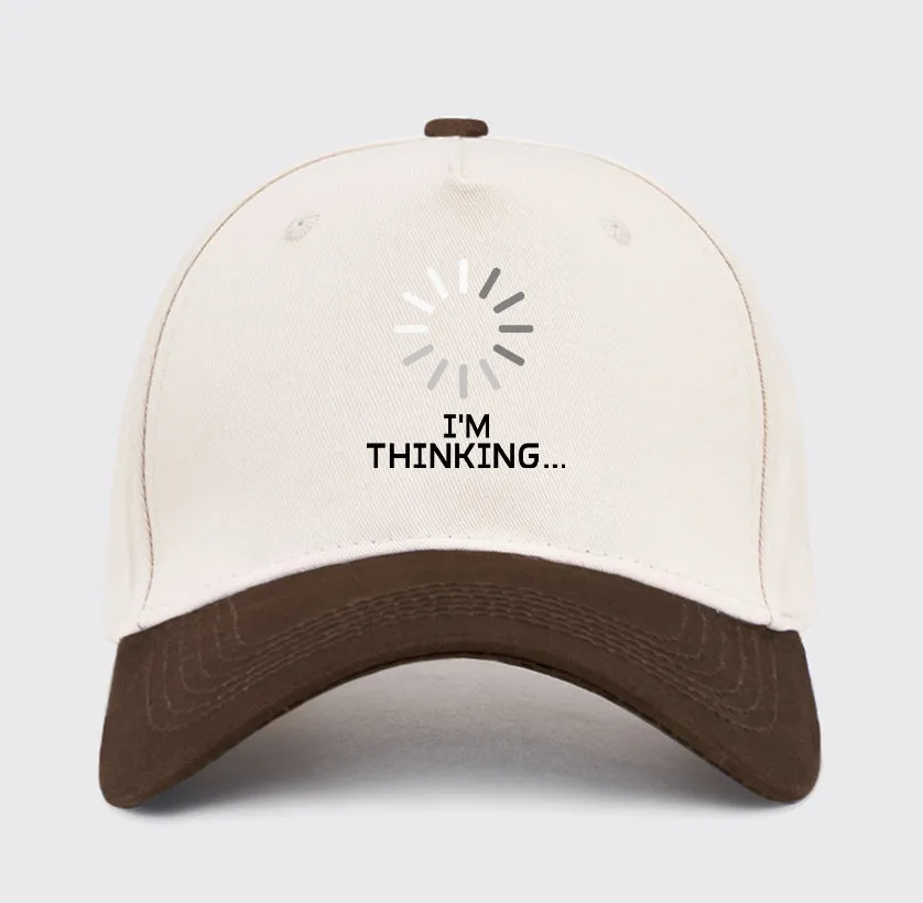 I'm Thinking Loading Washed Vintage Baseball Cap - Image 10