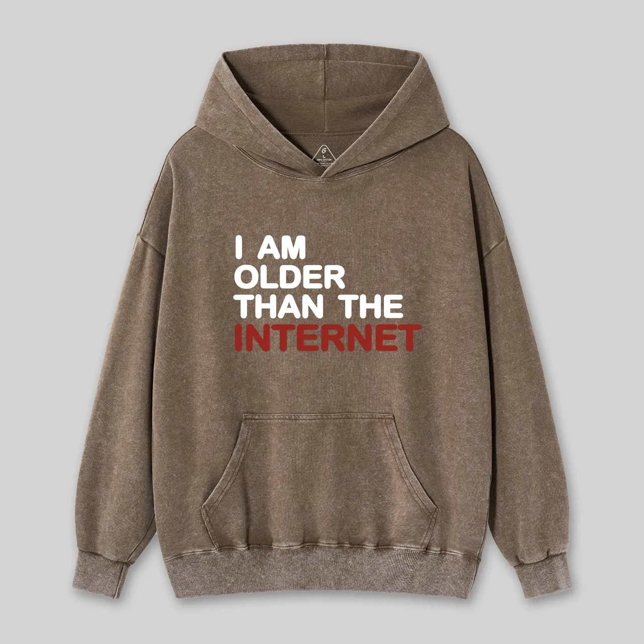 I Am Older Than The Internet GeekWashed Hoodie - Image 3