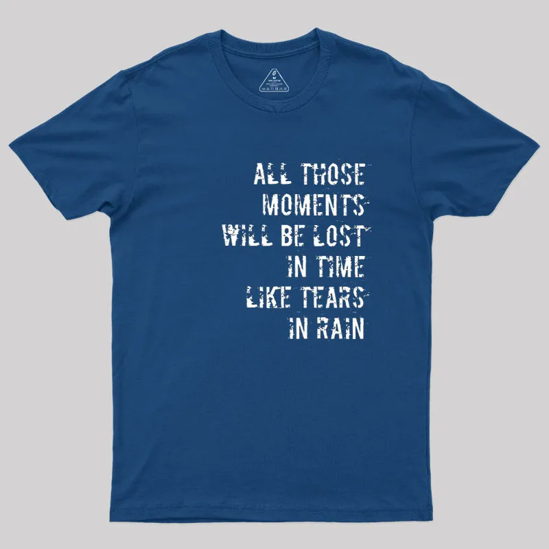 Alternative view of Tears in Rain Geek T-Shirt