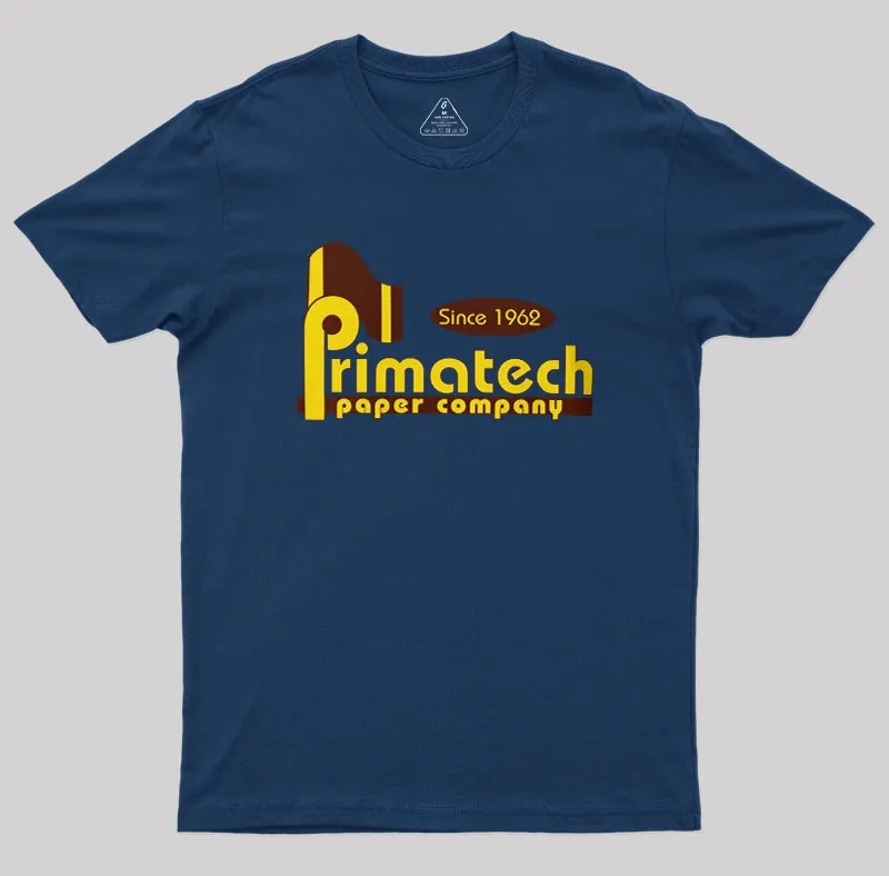 Alternative view of Primatech Paper Company Geek T-Shirt