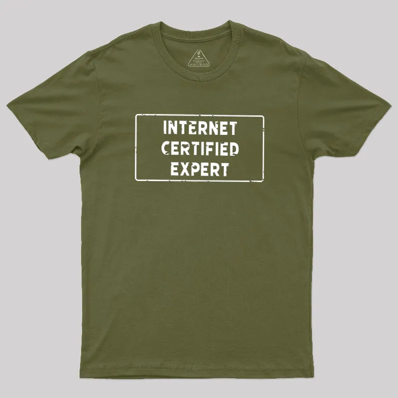 Internet Certified Expert Geek T-Shirt - Image 3