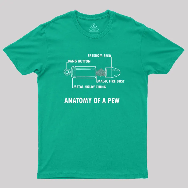 ANATOMY OF A PEW Geek T-Shirt - Image 9