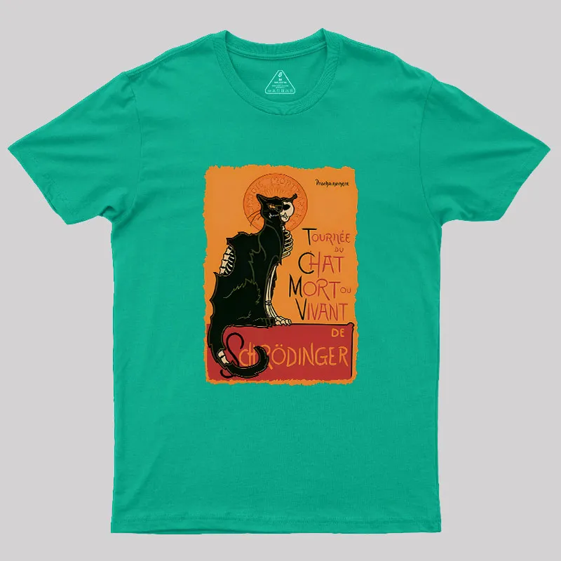 Le Chat Noir De Schrödinger Geek T-Shirt - Image 8