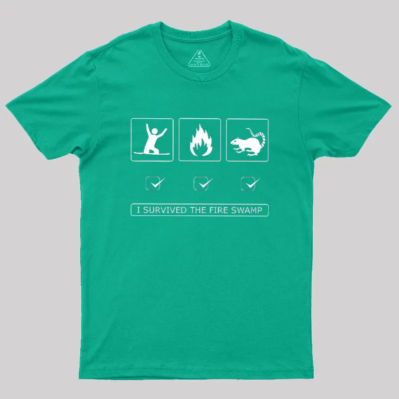 Hazards Of The Fire Swamp Geek T-Shirt - Image 9