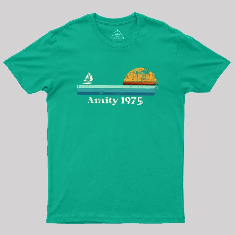 Sailboat Sunrise Summer Geek T-Shirt - Image 7