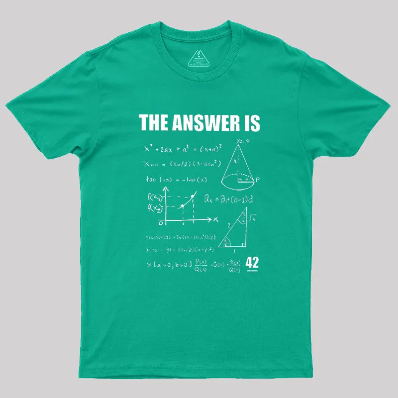 42 The Answer To Life The Universe Geek T-Shirt - Image 9