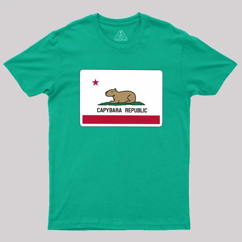 Capybara Flag Geek T-Shirt - Image 10