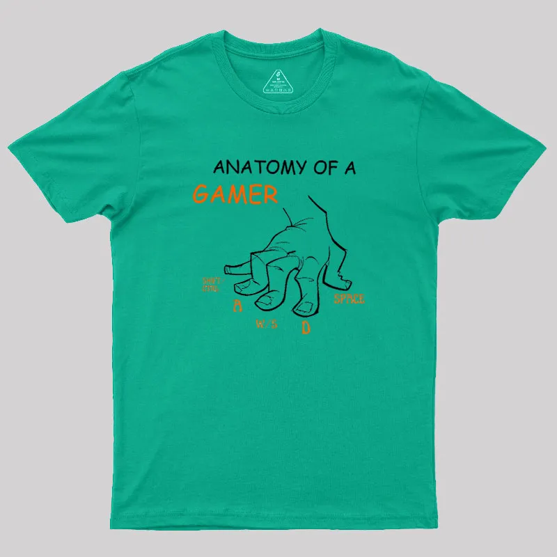 Anatomy Of A Gamer Geek T-Shirt - Image 9