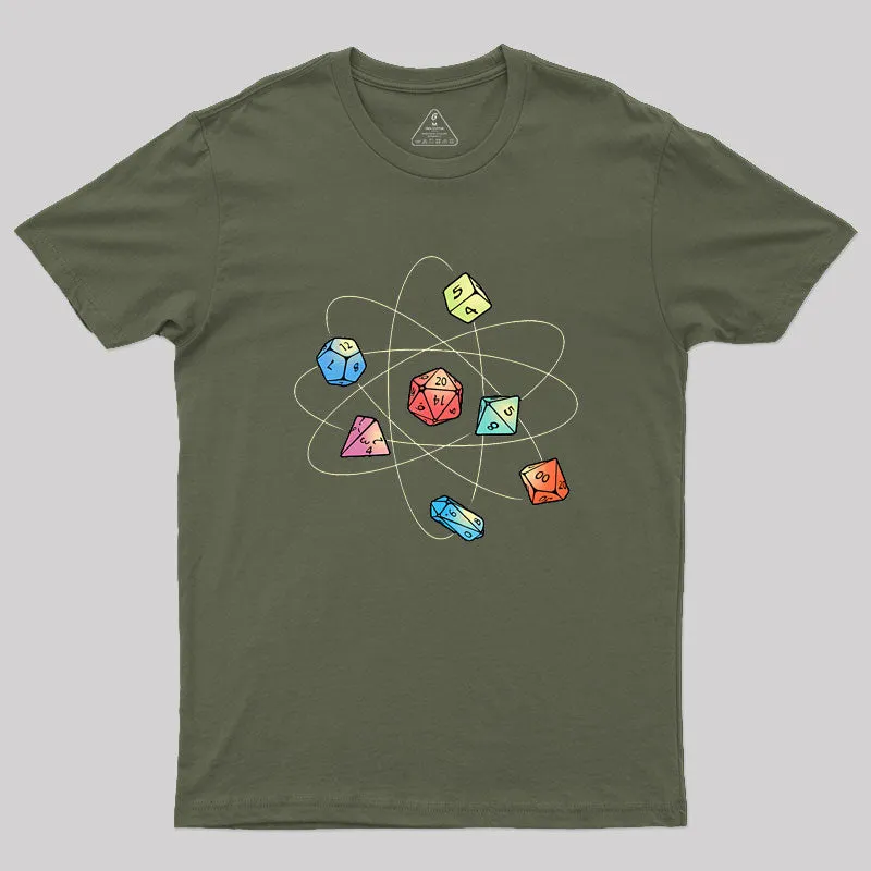 Dice Atom Geek T-Shirt - Image 2