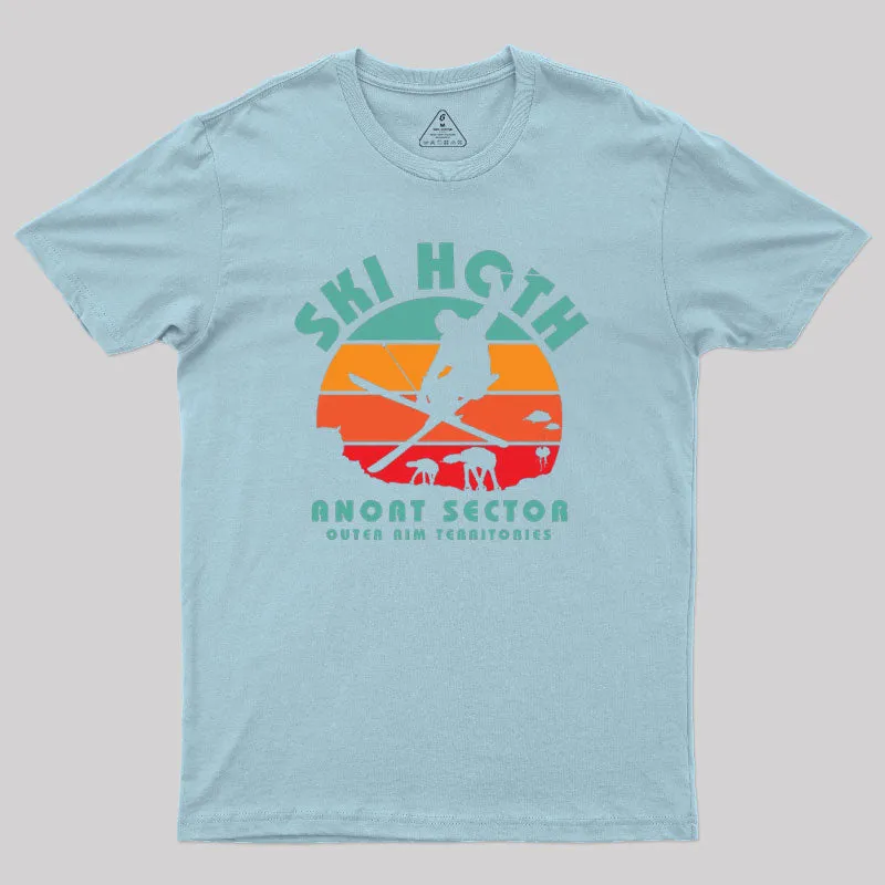 Ski Ice Planet Geek T-Shirt - Image 10