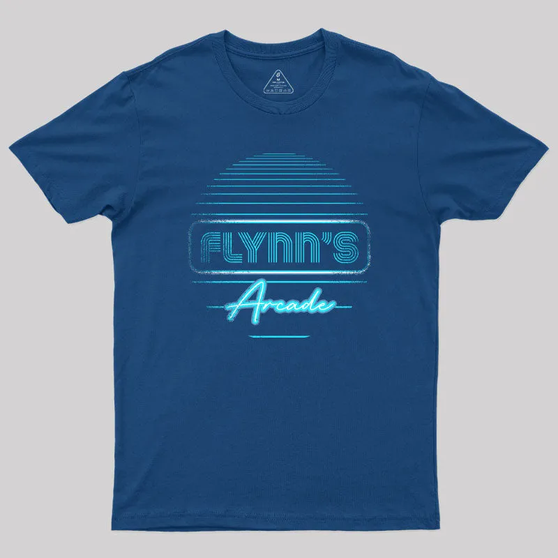 Alternative view of Flynns Arcade Blue Print Geek T-Shirt