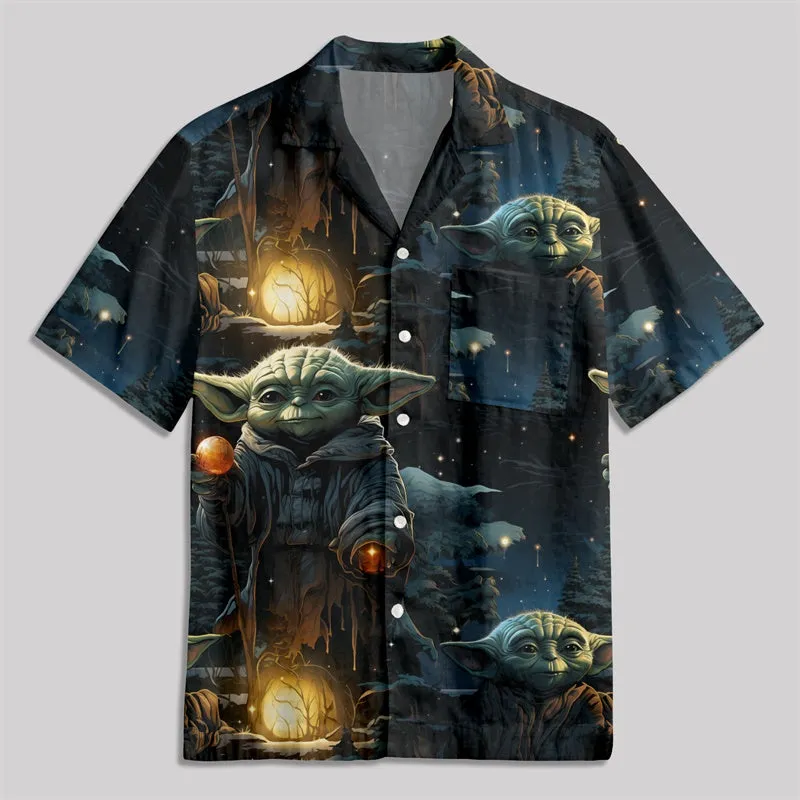 Christmas Scifi Wars Maestro Button Up Pocket Shirt - Image 2