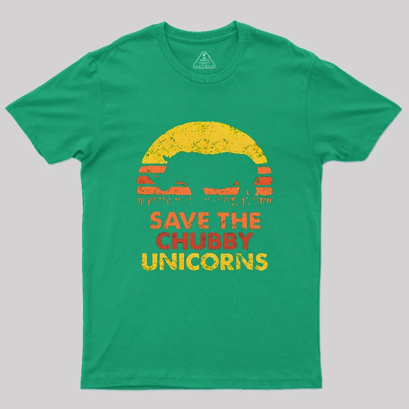 Save The Chubby Unicorns Geek T-Shirt - Image 5