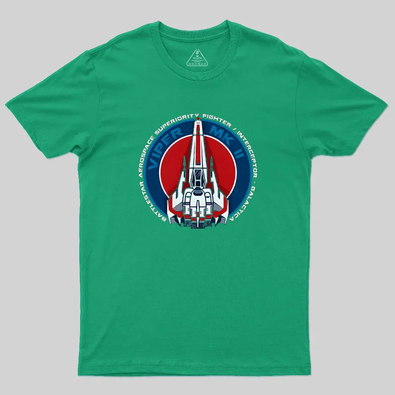 Battlestar Viper MKII Geek T-Shirt - Image 7