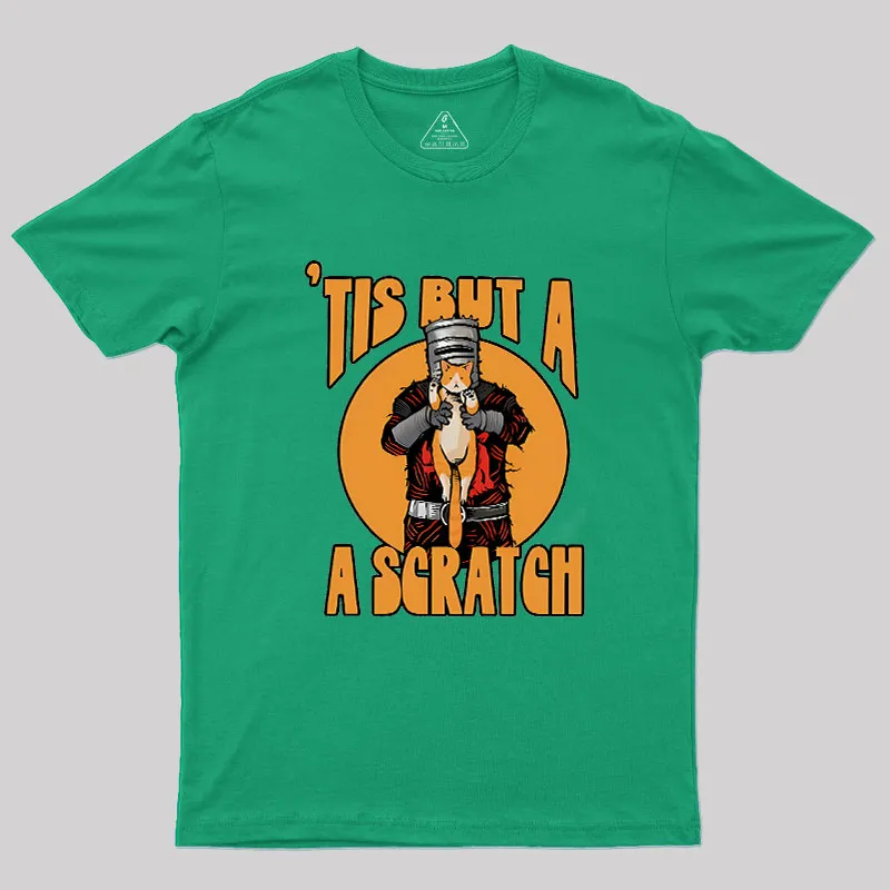 Tis But A Scratch The Black Knight Vs Cat Knight & Kitt Geek T-Shirt - Image 9