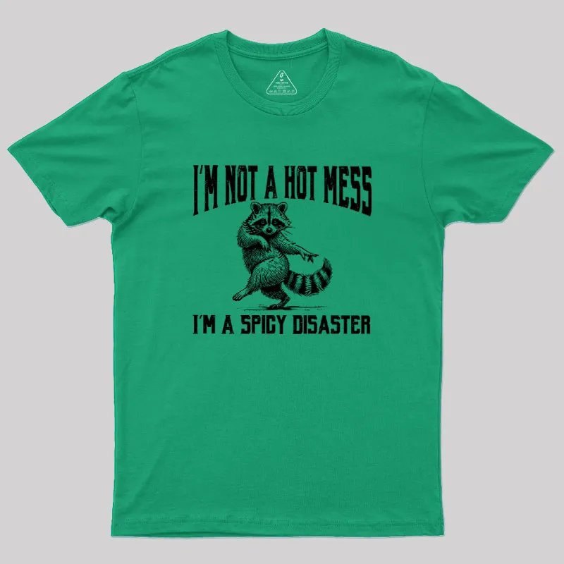 I'm Not A Hot Mess I'm A Spicy Disaster Geek T-Shirt - Image 7