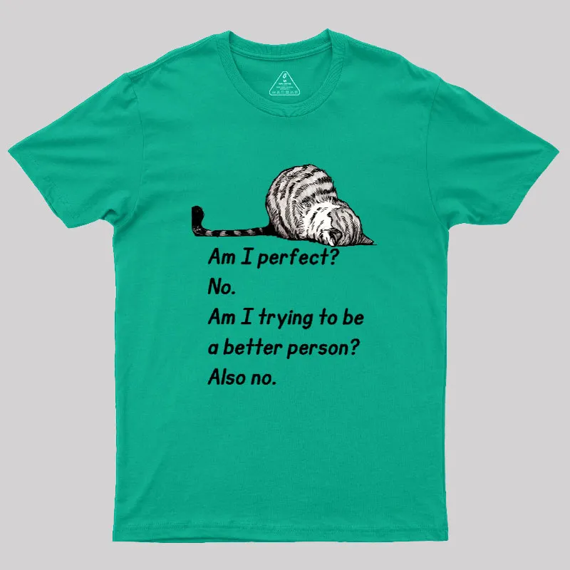 Am I Perfect No Geek T-Shirt - Image 7