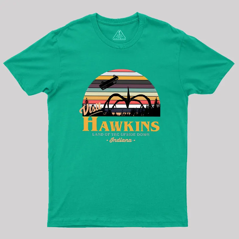 Visit Hawkins Geek T-Shirt - Image 6