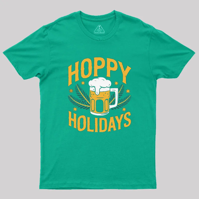 Hoppy Holidays Funny Santa Claus Beer Geek T-Shirt - Image 6