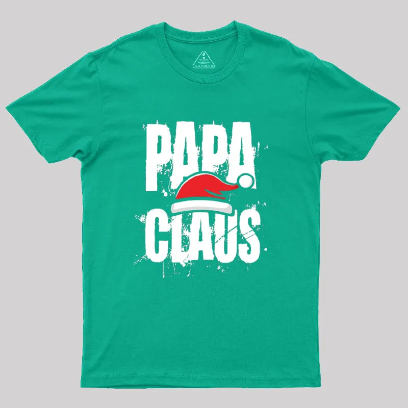 Santa Hat Papa Claus Geek T-Shirt - Image 8