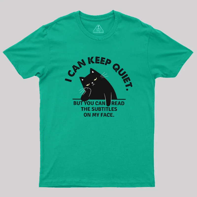Subtitles on My Face Geek T-Shirt - Image 8