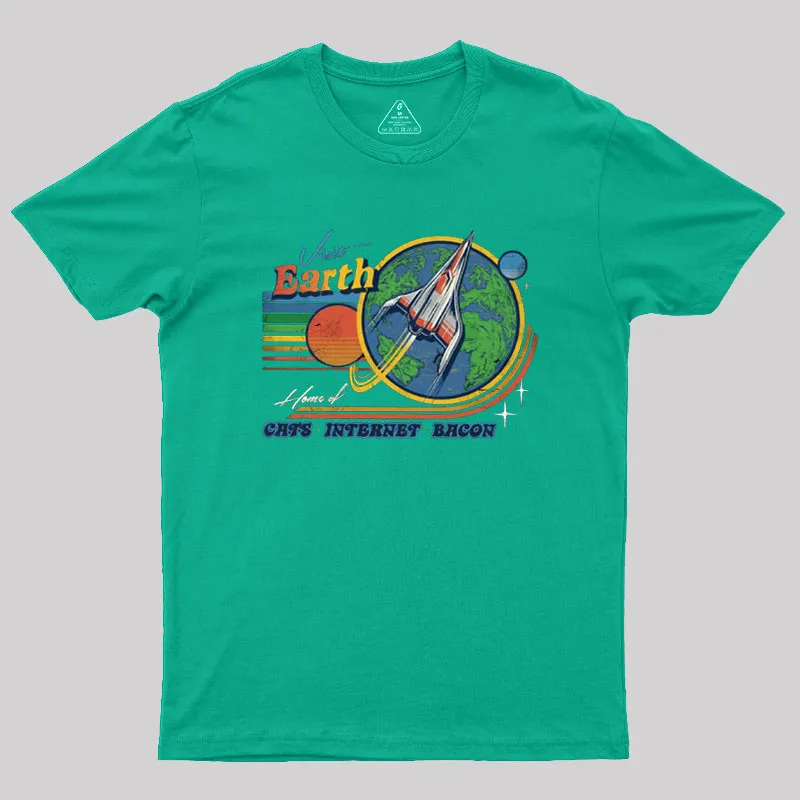Visit Earth Geek T-Shirt - Image 7