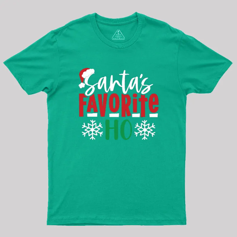 Santas Favourite Ho Funny Geek T-Shirt - Image 8