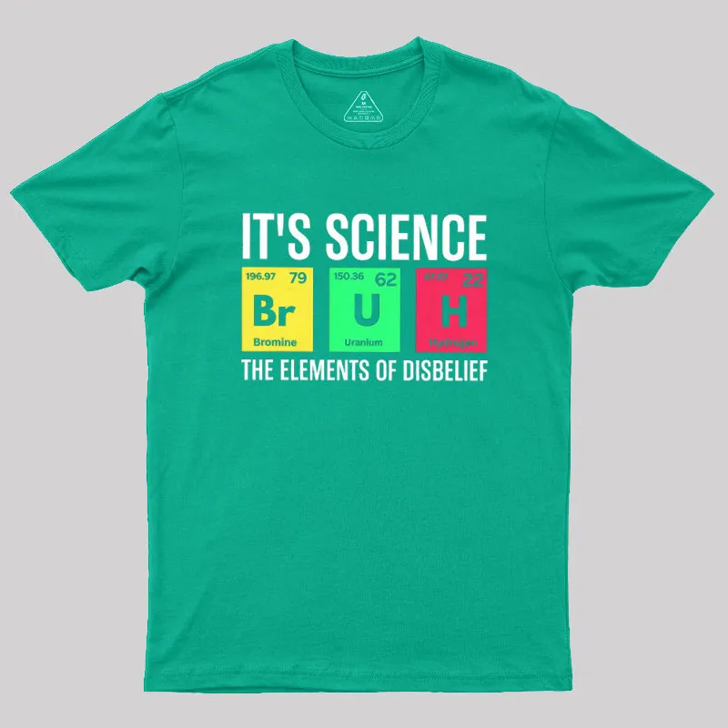 Funny Periodic Table Science Bruh Geek T-Shirt - Image 7