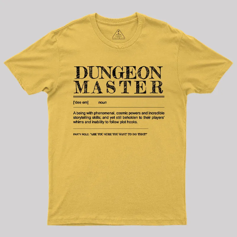 Dungeon Master Definition T-Shirt - Image 5