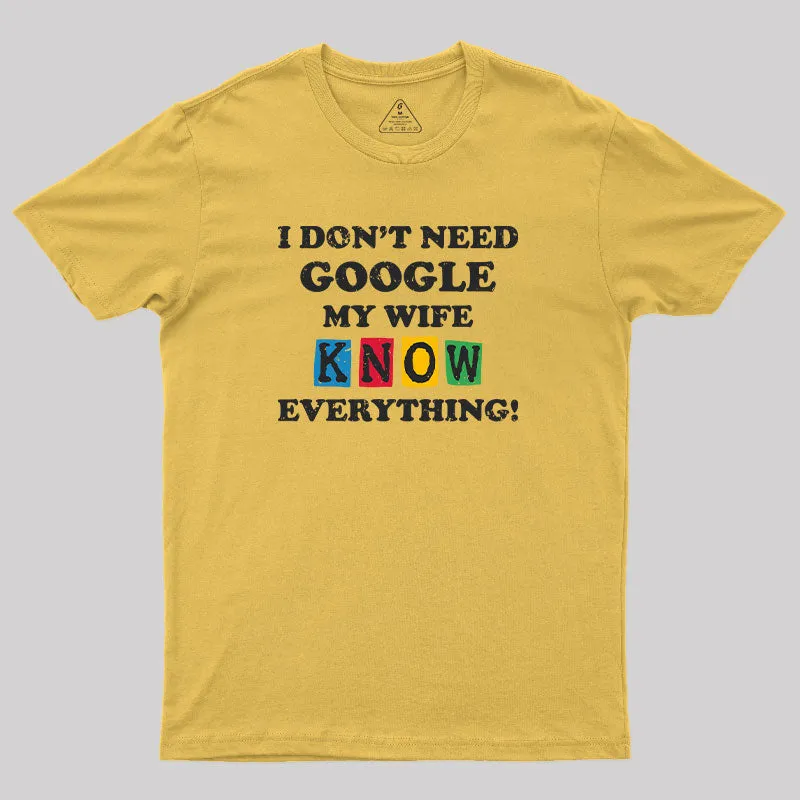 I Don't Need Google T-Shirt - Image 5