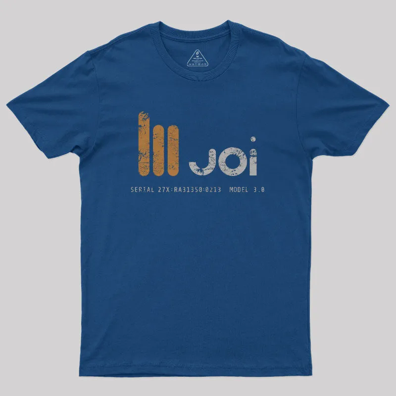 Alternative view of Blade Runner 2049 Joi Logo Geek T-Shirt