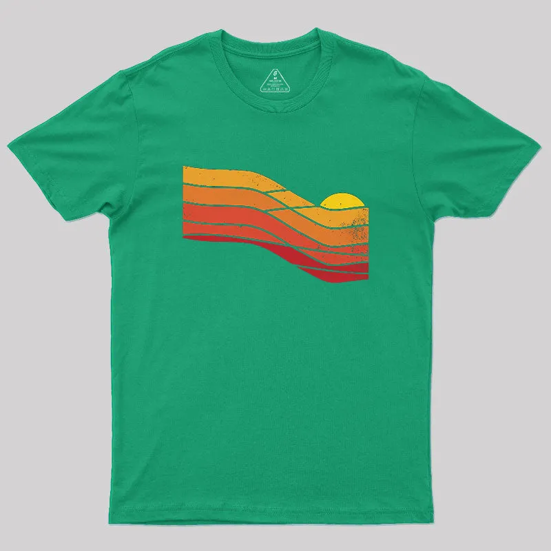 70s Retro Sunset Geek T-Shirt - Image 6