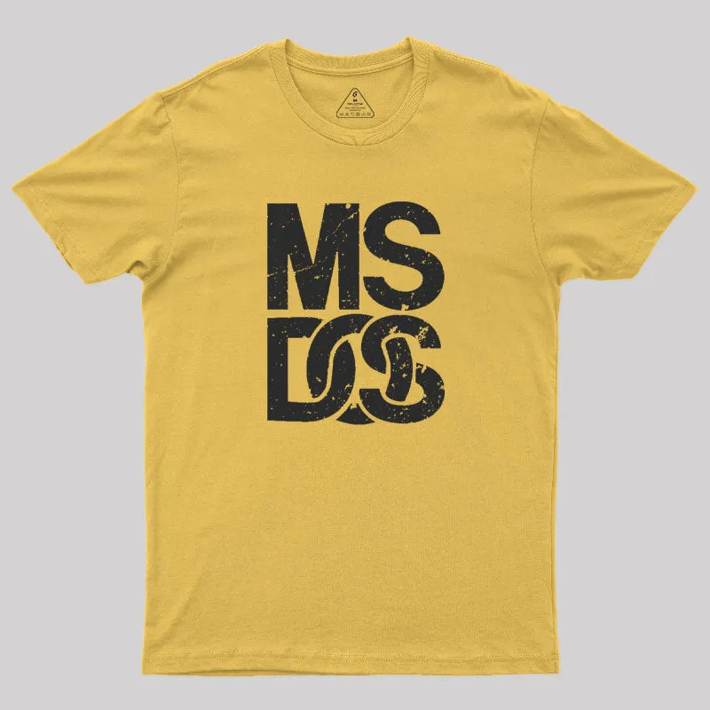 MS DOS Vintage 80s Computer T-Shirt - Image 5