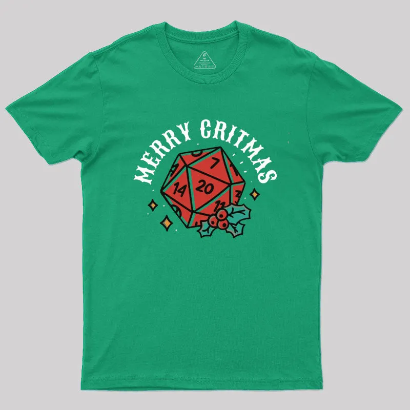 Polyhedral Dice Xmas T-Shirt - Image 2
