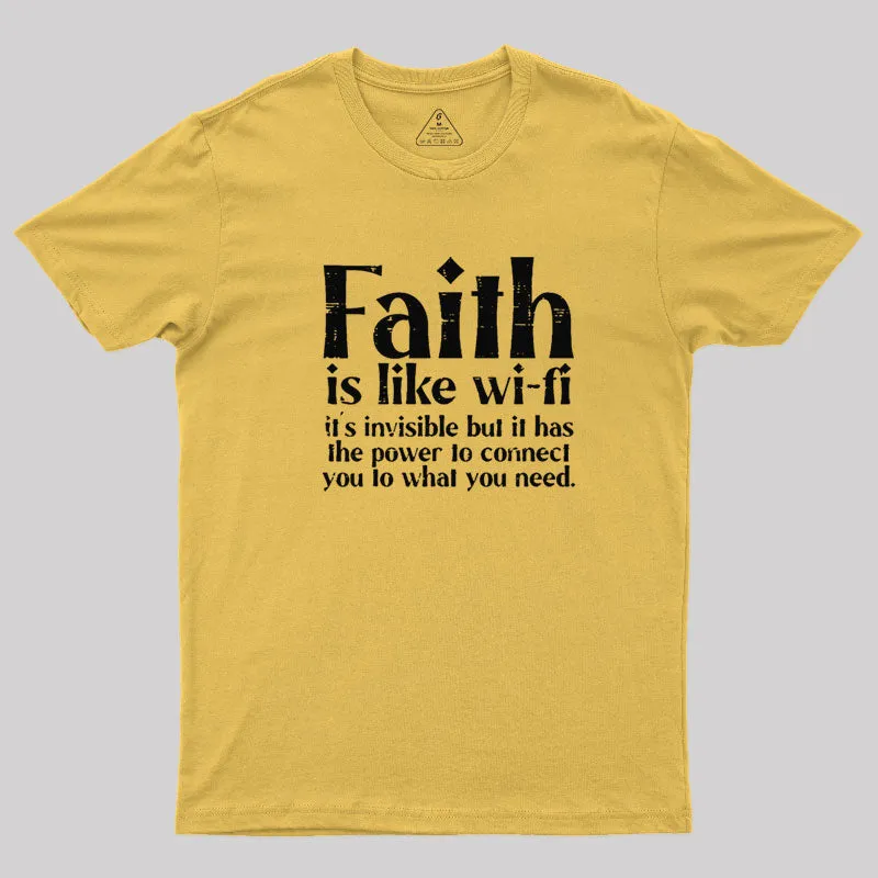Faith is Like WiFi T-Shirt - Image 5