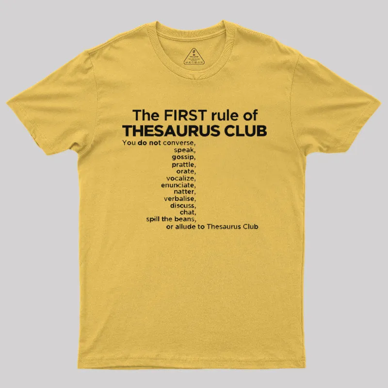 Thesaurus Club Confidential Geek T-Shirt - Image 5