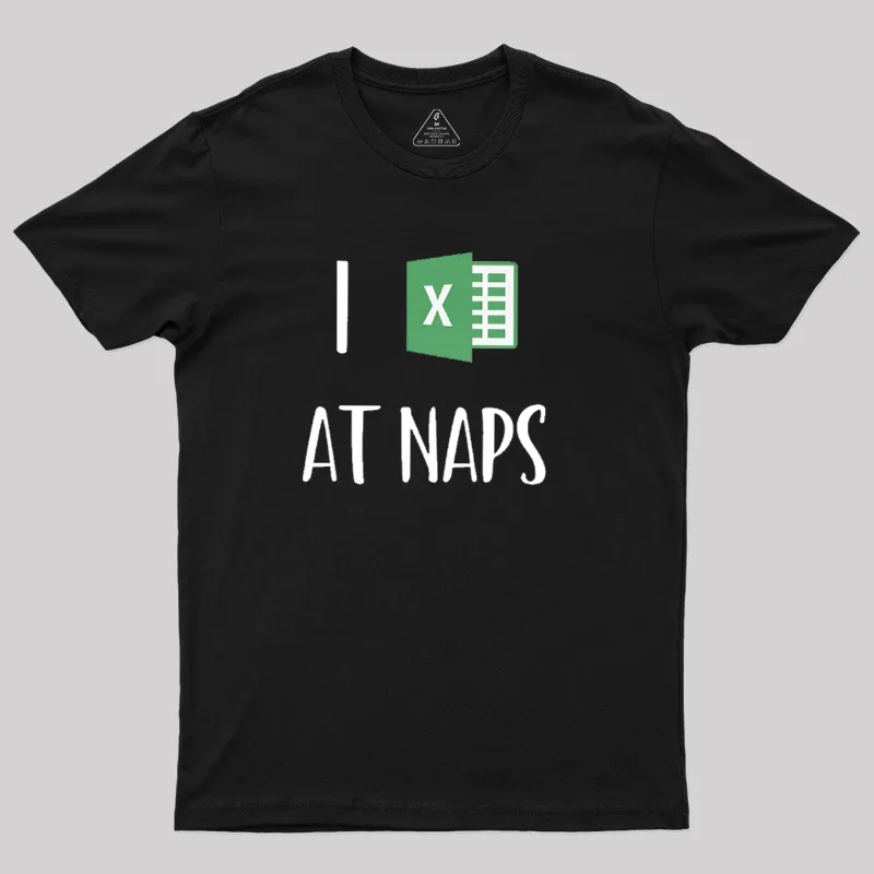 Alternative view of I Excel At Naps Geek T-Shirt