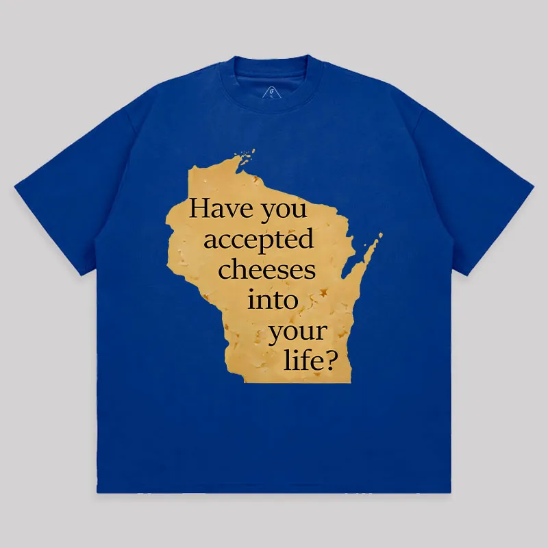 Wisconsin Cheese Pun Unisex Oversized T-shirt - Image 6