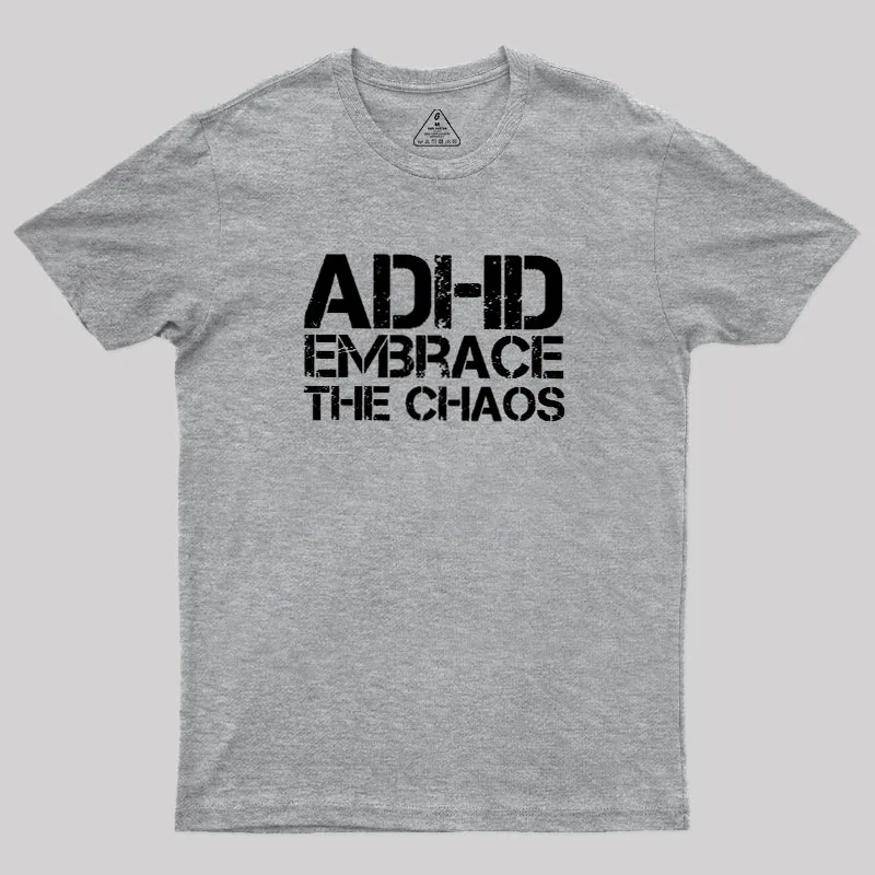 Adhd Funny Quotes Geek T-Shirt - Image 4