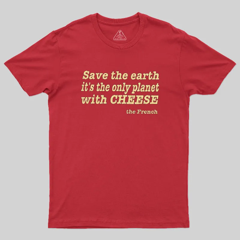 Save The Cheese Geek T-Shirt - Image 4