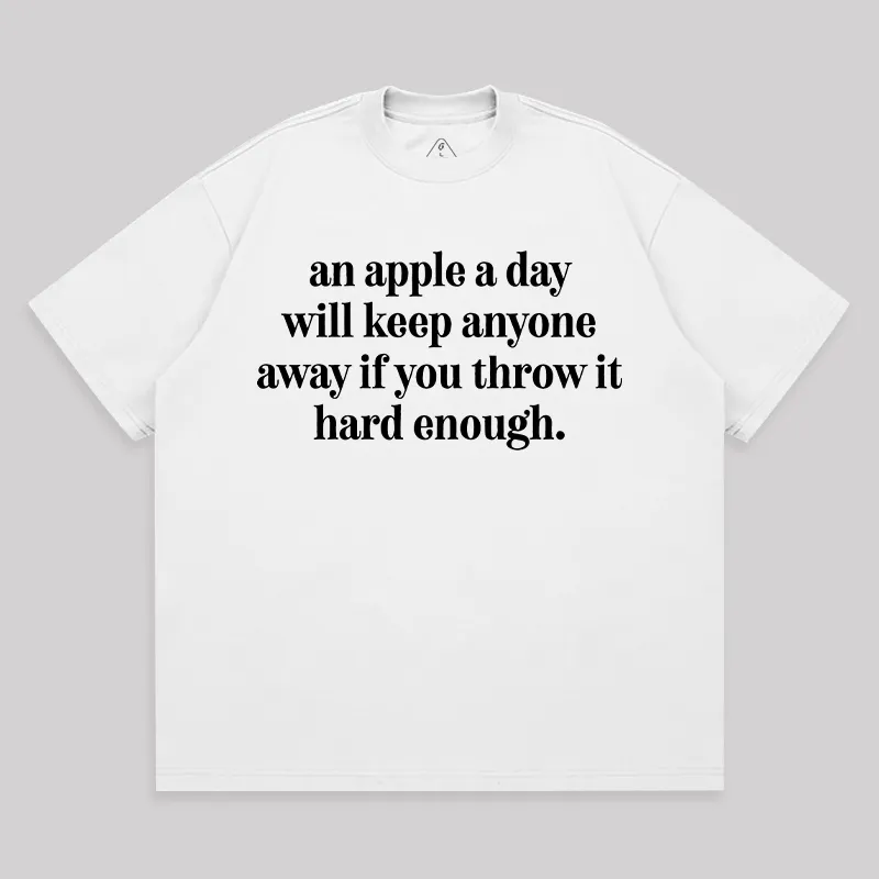 An Apple A Day Unisex Oversized T-shirt - Image 2