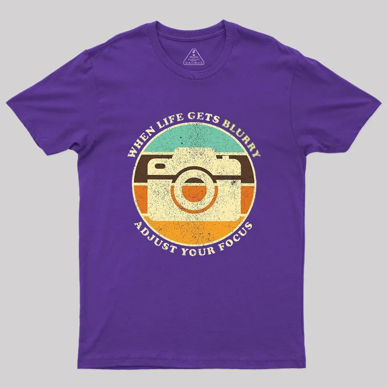 Vintage Camera Quote Geek T-Shirt - Image 5