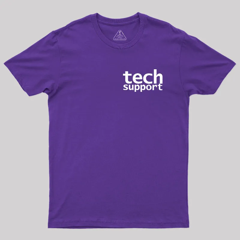 Tech Support Minimal Geek T-Shirt - Image 6