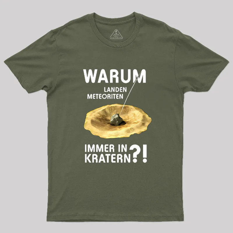 Meteoriten In Kratern Geek T-Shirt - Image 3