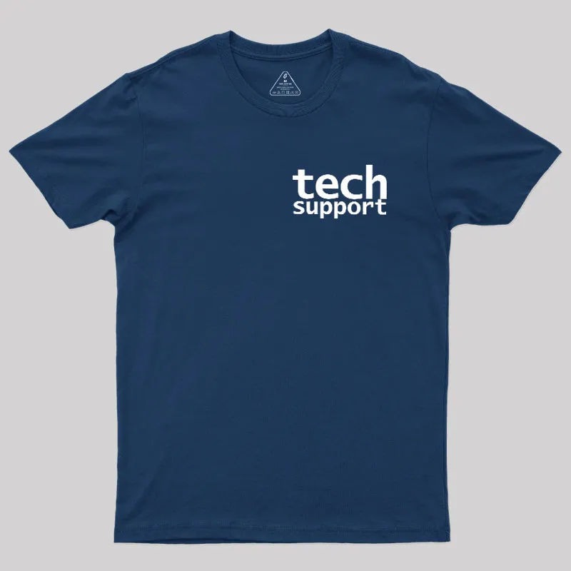 Tech Support Minimal Geek T-Shirt - Image 2